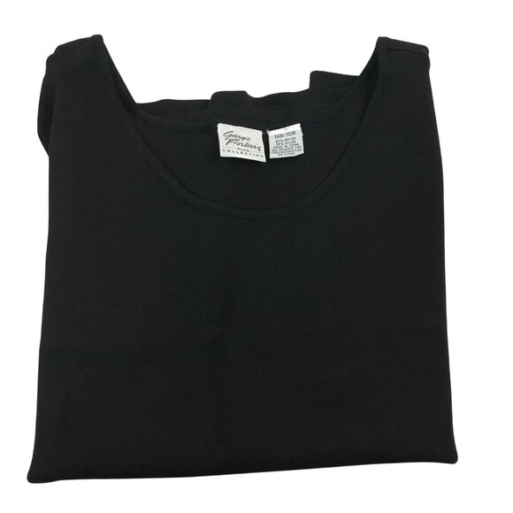 GIORGIO FIORLINE PLUS COLLECTION BLACK TANK TOP WOMENS 14W/16W - Picture 3 of 4